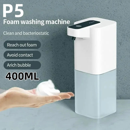 380ML Automatic Foam Soap P11 Dispenser Bathroom Smart Washing Hand Machine With USB Charging White ABS Material
