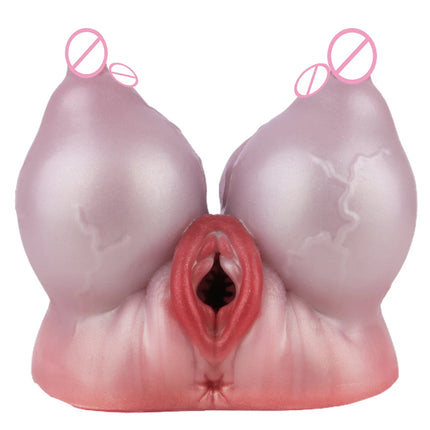 GEEBA Fantasy Breast Design Pocket Pussy Stroker For Men18+ Single Channel Silicone Male Masturbator Realistic Adult Sex Toys