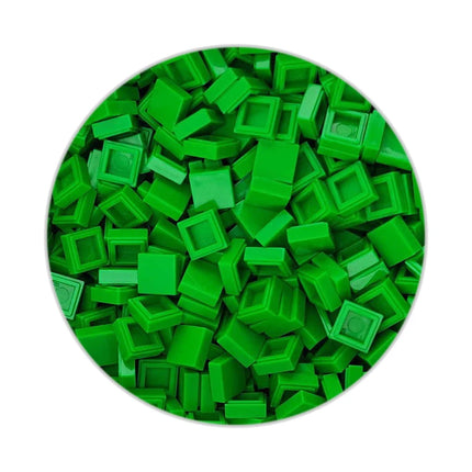 200/330/660pcs MOC Pixel Particles Plate Smooth 1x1 DIY Building Blocks Flat Square Bricks Halloween Christmas Children Toy 3070