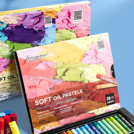 12/25/38/50 Colors Soft Oil Pastels For Kids Artists Art Drawing Blending Non-Toxic Heavy Color Crayons Painting Sticks Full Set