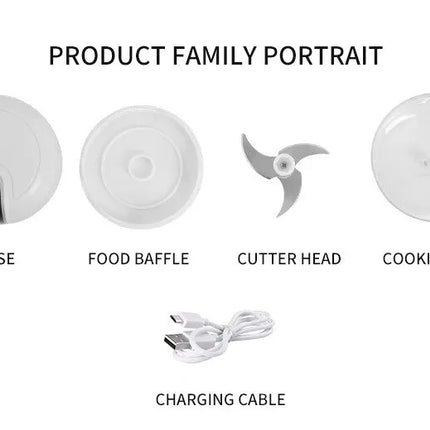 Electric Garlic Masher Portable Chopper Multi Function Meat Grinder Masher Machine Mini Garlic Vegetable Chopper Usb Charging