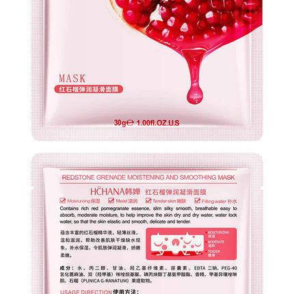 30pcs Fresh Fruits Facial Masks Face skincare Moisturizing Firming Hydrating Korean Face Mask Facial Skin Care Prodcuts