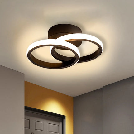 Modern Household LED Ceiling Light Remote Dimming Small Decor Ceiling Lamp Surface Installation Corridor Bedroom Aisle Light