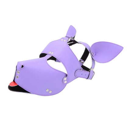 Slave Restraint Costume Fetish BDSM Restraint Headdress Hood Cosplay Sex Toys For Couples Cosplay PU Leather Sexy Mask Hood Eyes