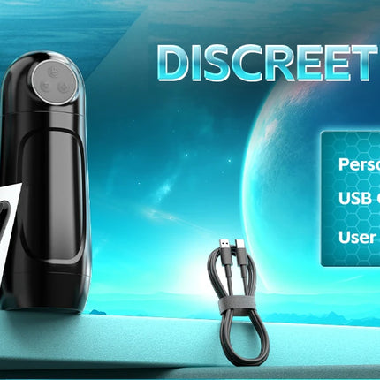 Automatic Sucking Male Masturbator Vibration Blowjob Machine Masturbation Cup With 9 Suction&10 Vibrating Modes Sex Toys for Men