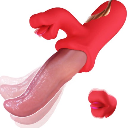 Powerful Tongue Licking Vibrator Female G-Spot Vagina Massager Dildo Thrusting Swing Clitoris Stimulator Women Sex Toy for Adult