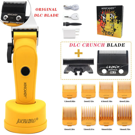 JUCAI MINICANDY JC06 Professional Hair Clipper DLC Blade 7200RPM Brushless Motor with Base Charger 3200mAh Hair Cutting Machine