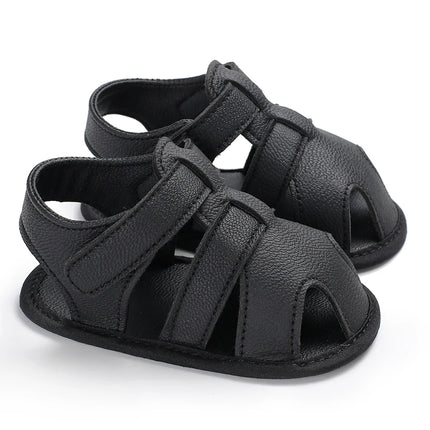 0-18M Baby Walking Sandals - Breathable Anti-Slip Soft Sole Shoes for Newborn Boys & Girls, Summer Infant First Walkers