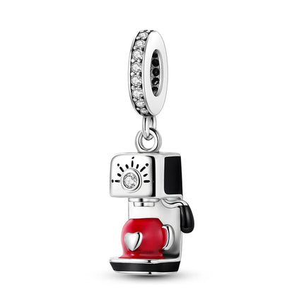 New 925 Sterling Silver Charms Bead Red Cherry Strawberry Love Heart Charm Fit Original Bracelet Pendant DIY Jewelry For Women