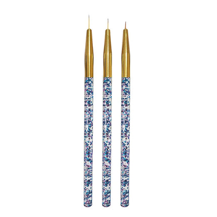 New 3/15PCS Nail Art Brushes for Manicure Builder Gel Nail Gradient Brush Thin Nail Brush Gel UV Polish Manicure Tools XJS09