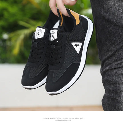 Men's Breathable Mesh Sports Shoes Lightweight Comfortable Soft Bottom Casual Shoes Versatile Footwear for All Seasons