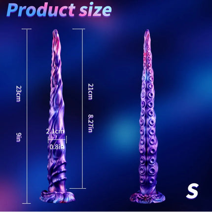 Octopus Tentacle Anal Plug Realistic Suction Cup Dildo Purple Pink Gradient Adult Toy for Men Women Couples Fantasy Sex Toy
