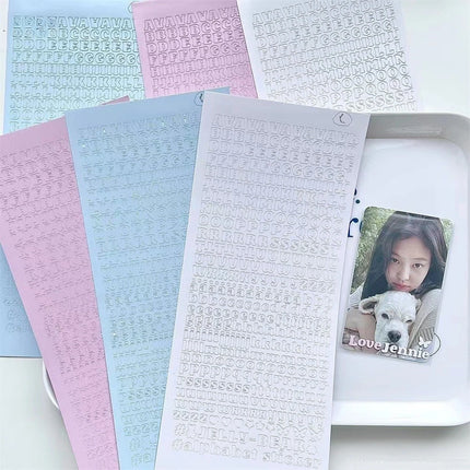 3pcs/set INS Korean Letter Series Scrapbook Sticker DIY Decor Kpop Photocard Stationery Journaling Sticker Cute Student Supplies
