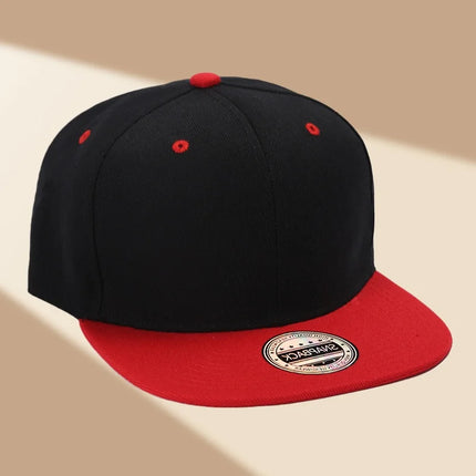 Custom Hat Unisex Hip hop Flat Trucker Hats Women Men Dance Caps Solid Color Adjustable Flat Bill Adult Snapback Hat with Logo
