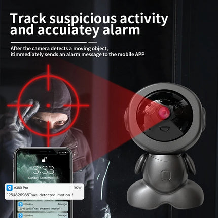 8MP Wifi Surveillance Robot Camera PTZ Security Baby Monitor Two Way Audio Color Night Vision AI Smart Tracking Home IP Cameras