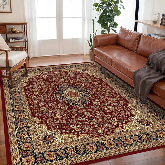VIKAMA Bohemian Crystal Velvet Anti-Slip Carpet For Living Room, Floor Bedroom Big Size Rugs, Sofa Mats, Study, Home Decoration