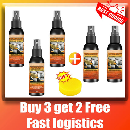 Car Headlight Repair and Polishing Kit Headlight Scratch Remover Remove Oxidation, Headlight Polishing Liquid