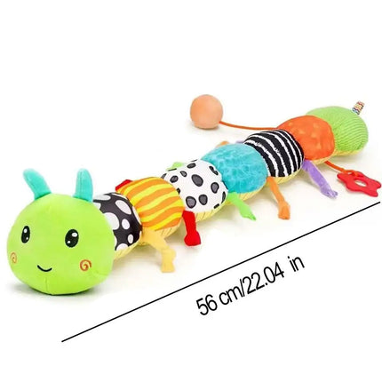 Rattle Musical Caterpillar Worm Soft Infant Plush Toys Educational Interactive Sensory Toy for Kids Cute Tummy Time Toys