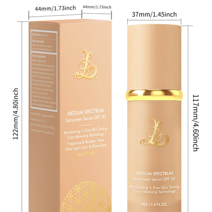 Four-in-one color-changing liquid foundation,with SPF50+ longwearing and no makeup removal, no powder sticking, moisturizing