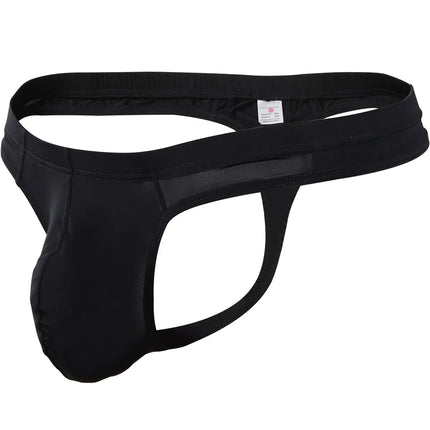 1/2/3 PCS Men Solid G Strings Thong Underwear Ice Silk Sissy Tanga Hombre Jockstrap Penise Bag Breathable Thin Men Underwear