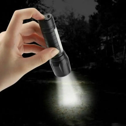 Mini LED Flashlight Portable USB Charging Handheld Emergency Spotlight Waterproof Zoomable Light Ultra Bright Camping Torch