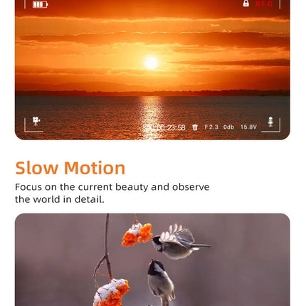 ORDRO M5 5K Vlogging Camera with 3-Axis Gimbal Stabilizer, 56MP Camcorder, IR Night Vision, 3.5" Touch Screen Video Camera