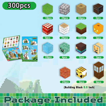 Magnetic Building Blocks Mine World Magnetic Ender Dragon Head Portal Construction Brick Cube Toy Set Gift for Boy Girl Children
