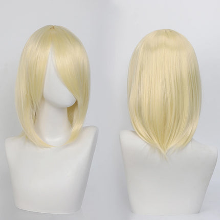 Synthetic Medium Length Cosplay Wig, Adjustable Headband,Multiple colors