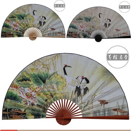 50x88cm Large  Painting Paper Fan Wall Hanging Decorative Folding Fan Office Hall Home Living Room Decorative Fan Ventilador