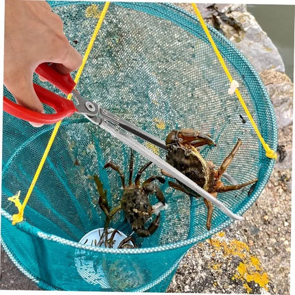 Professional Outdoor Garbage Color Tongs Anti-slip Long Handle Crab Catching Pliers Loach Fish Grabber Sturdy Wear-resistant