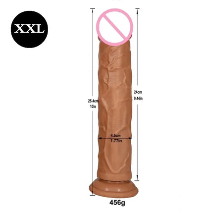 5 Sizes Double Layer Silicone Dildo Realistic Fake Long Penis Butt Plug Adult Sex Toys For Woman Men Vagina Anal Massage Tools