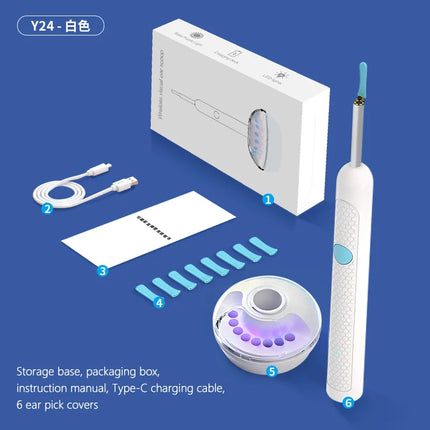 2025 New upgrade Visual Ear Wax Cleaner Camera Safe Earwax Removal Endoscope with 5M Camera Ear Cleaning Tools Ear Care