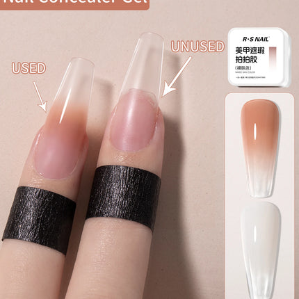 RSNAIL 1/2PC Nail Concealer Gel Nail Polish Slapped Gradient Effect Lacquer Concealer Gel UV Soak Off Varnish for Nail Art Salon