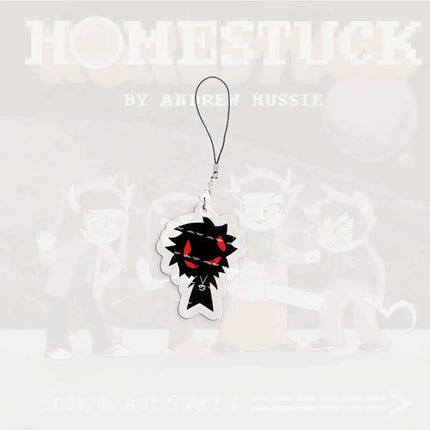 Cute Acrylic Homestuck Mobile Phone Charms Dave Strider John Egbert Karkat Small Pendant Phone Chain Keychain Fans Friends Gifts
