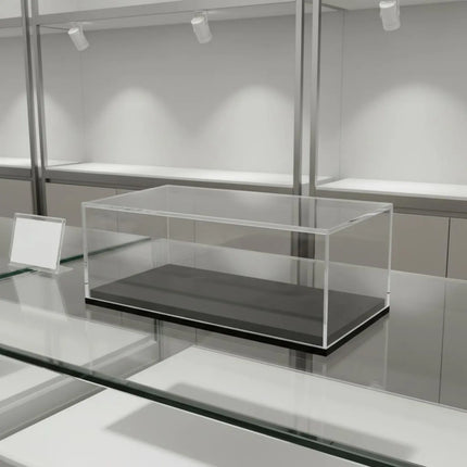 1:43 Car Display Case Dustproof Model Car Display Case Transparent Model Box Clear View Single Piece-Piece Molded for Desk