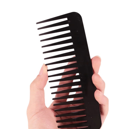 Hair Rectangular Plastic Wide Tooth Comb Handle Massage Comb Thick Long Hair For Home Use Detangling Hair Comb