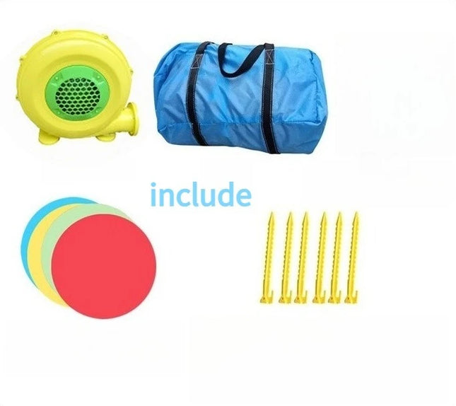 White Bounce House For Kids 4*3*2.6M Bouncy House White For Children Inflatable Jumping Castle With Blower Slide 5-8 Kids