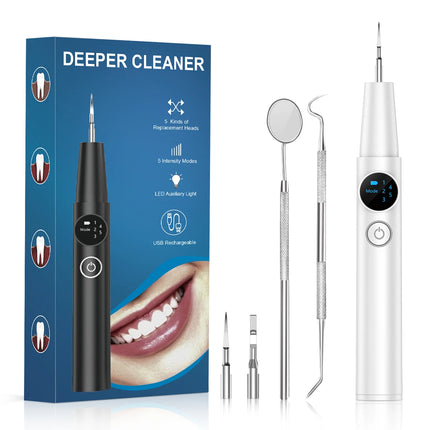 Dental Calculus Remover Ultrasonic Tooth Cleaner Tartar Eliminator Dental Ultrasound Plaque Stains Removal Teeth Whitening