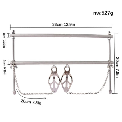 QKKQ Wearable Stainless Steel Breast Bondage Sexy Tools Chest Stimulate Nipples Massager BDSM Sex Toys Couple Erotic Accessories