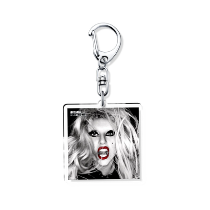 Lady Gaga Abracadabra Sexy Actress Acrylic Icon Keychain Cool Bag Charm Pendant Fan Key Chain Souvenir Creative Friend Kingring