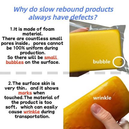 Squishy Simulated Long Bread Squeeze Toy Stress Relief Slow Rising Sensory Fidget Toys for Anxiety ADHD Kids Adults Squeeze Toys