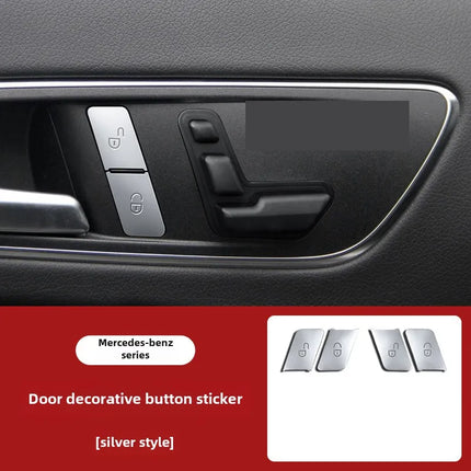 Car Window Lift Button Cover Sticker Switch Panel Styling for Mercedes Benz A B C Class W204 W212 GLA GLK CLA GL ML GLE