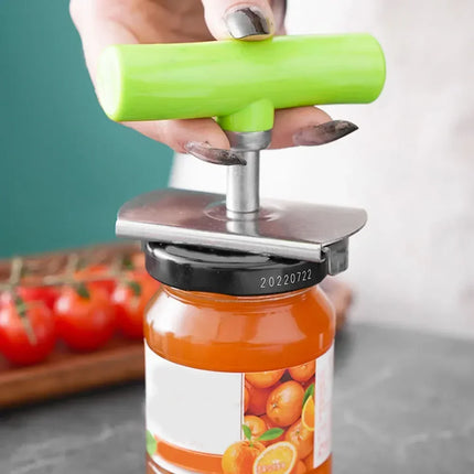 Stainless Steel Multi-Use Jar Opener | Adjustable Labor-Saving Tool for Bottle Caps Can Lids | Commercial Kitchen & Home Gadget
