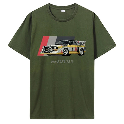 Sport S1 E2 Group B Rally Car Stig Blomqvist Mikkola And Walter T-Shirt Casual T Shirt Cotton Tops Men's Clothing Unisex T-shirt
