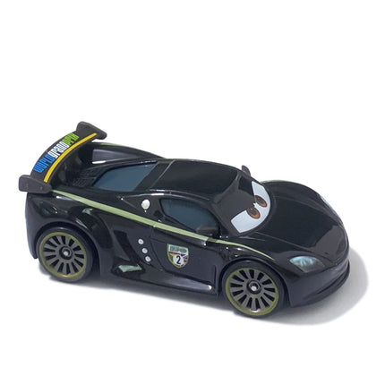 Original Disney Pixar Cars 3 Anime Figure School Bus Cartoon Model Car 1:55 Metal Die Casting Alloy Car Kids Toys Birthday Gifts