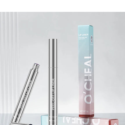O'CHEAL Peel Off Lip Lip Liner Long-Lasting Lip Gloss High Color Rendering Tear-off 6 Color Waterproof  Matte Lip liner Makeup