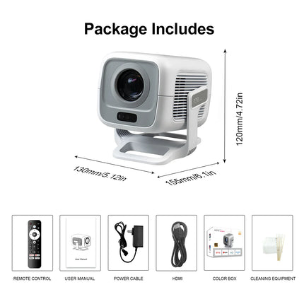 Velec Projector TP300 NTV Android 4K & 1080P Support Auto-Focus WiFi 6 & BT5.2 Portable Outdoor For Home Theater Projector
