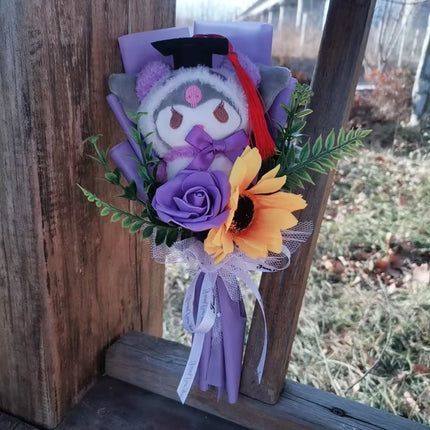 Graduation Gift Kuromi Hello Kitty Bouquet My Melody Cinnamoroll With Sunflower Christmas Valentine's Day Birthday Gift