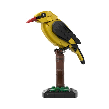 Bird Building Blocks Collection - Raven, Kingfisher, Eagle MOC Set 506 Pieces