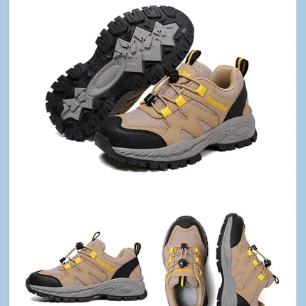 New Hiking Shoes Children Designer Climbing Trekking Sneakers for Boy Girl Leather Outdoor Sports Work Kids Shoes Run Shoes